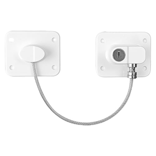 Refrigerator Lock - Child Proof Cabinet Locks for Baby Safety with Multifunctional Design for...