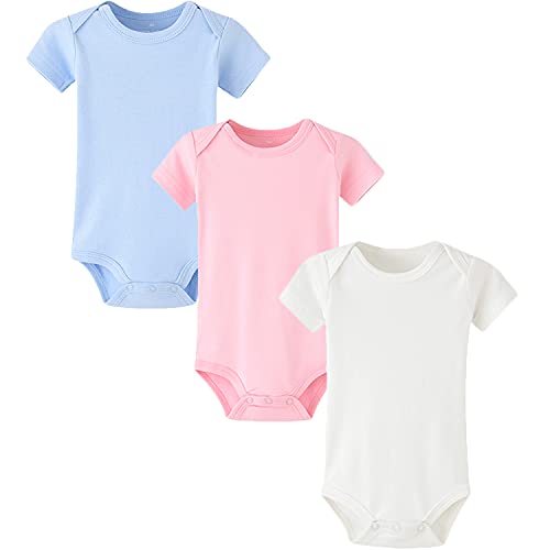 Enfants Chéris Baby Bodysuit Short Sleeve Newborn-24 Months Pack of 3