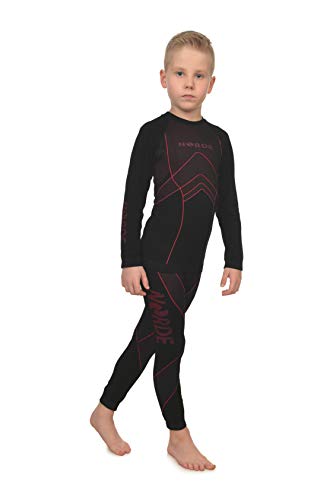 Freenord Sous-vêtements fonctionnels respirants, chemise + pantalon 110/116 rouge Cover