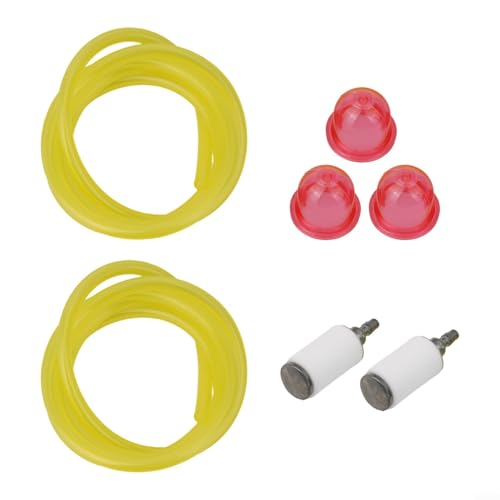 Zeroupshop Kit de conduite de carburant pour McCulloch GBV325 GBV345 Souffleur à feuilles pour filtre d'amorçage 3 mm 2,5 mm ID Tube Pièces de rechange pour tronçonneuse Système de carburant Fix Leaf