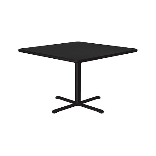 Miniatura 41 de Correll - Mesa redonda de pub de 24 pulgadas, mesa de cóctel de comedor de 29 pulgadas de alto, parte superior laminada roja duradera de alta