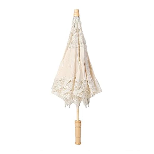 Mini Paraguas de 17 pulgadas Boho Parasol de encaje hecho a mano Novia Paraguas de juguete para niños Paraguas de juguete para el hogar Fotografía Atrezzo Decoración de la boda…