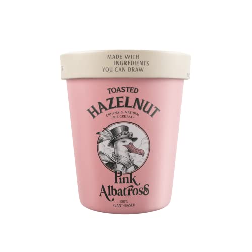 Pink Albatross Tarrina Vegana Avellana, 480ml (Congelado). Sin Gluten Y Sin Lactosa