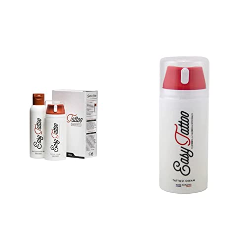 EASYTATTOO Kit de Soins Tattoo 100 ml Crème Cicatrisation Peau