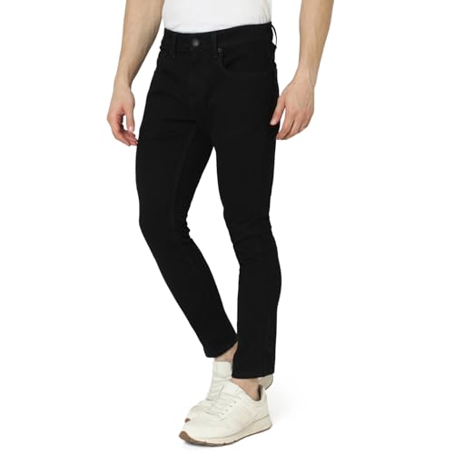 Image of Spykar Men's Kano Slim Fit Mid-Rise Jeans (Ankle Length)