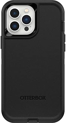 OtterBox Defender Etui do iPhone 13 Pro Max / iPhone 12 Pro Max, Odporne Na Wstrząsy i Upadki, 4 Razy Przetestowane Zgodnie ze Standardami Wojskowymi, Czarne, Bez Opakowania Detalicznego