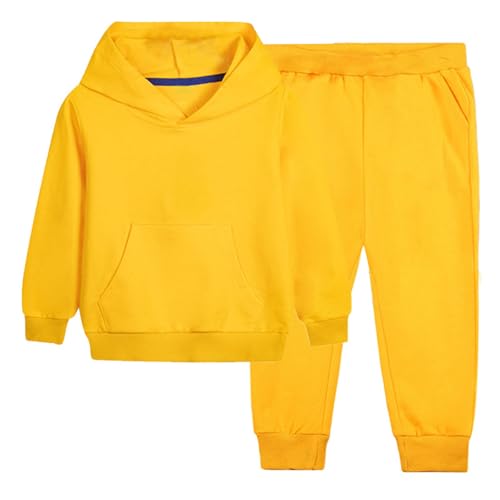 Girls Boys Hoodie And Sweatpant Set Unisex Kids Sweatsuit Casual Workout 2 Piece Outfits Tracksuit 2-12T