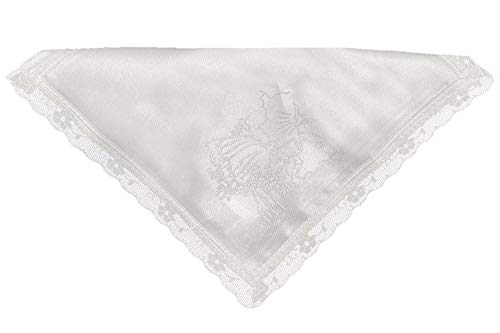 Set de baptême avec bougie catholique verte de haute qualité