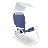 SUNFLOW Shore Thing Beach Chair Signature Setup, Ocean Navy