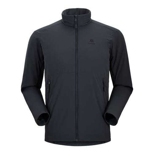 KAILAS Men's Cotton Jacket Hooded Down Puffer Winter Jacket Packable Lightweight Coat Short Jacket Hiking Ski Primaloft