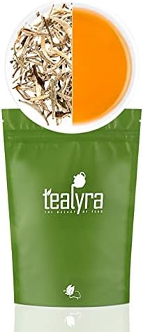 Tealyra - Luxury Jasmine Silver Needle Loose White Tea - Grown in Fujian China - Loose Leaf Tea - Caffeine Level Low - 100g