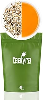 Tealyra - Luxury Jasmine Silver Needle Loose White Tea - Grown in Fujian China - Loose Leaf Tea - Caffeine Level Low - 100g