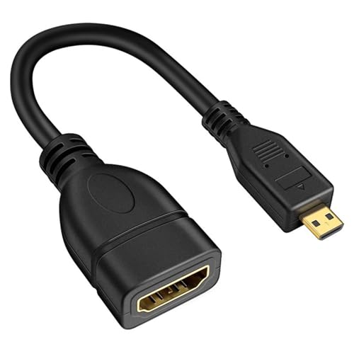 JAMNGHB Adaptador microHDMI macho a hembra para conexión con smartphones, tabletas y más