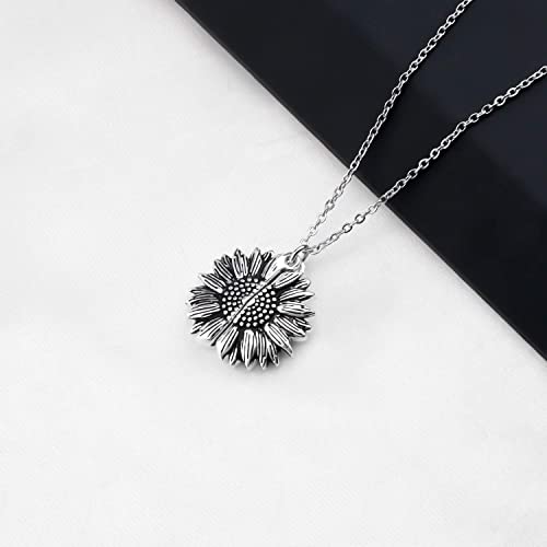 WUSUANED Aunt And Niece Gift The Love Between An Aunt And Niece Is Forever Necklace Sun Flower Pendant Necklace Relationship Jewelry3