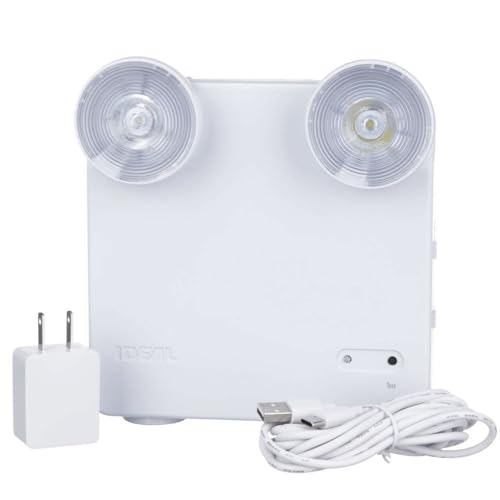 Ideal Security Rechargeable LED Power Failure Light, Adjustable Heads, up to 48 Hours, 80-140...