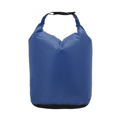 Bolsa seca impermeable portátil de 15L, ligera, azul, gran tamaño para actividades al aire libre