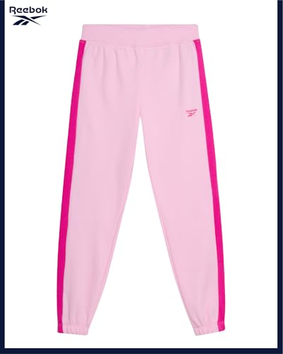 Sweat à capuche actif et pantalon Reebok ensemble rose résistant fille - 6