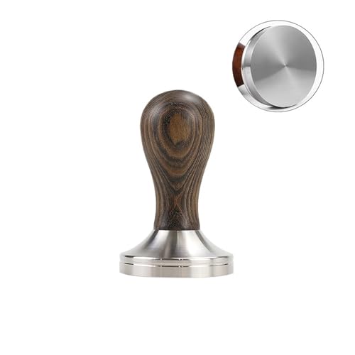 Coffee Tamper for Stainless Steel Espresso Accessories Corner Barista Tools for Home(58mm,Light Yellow)