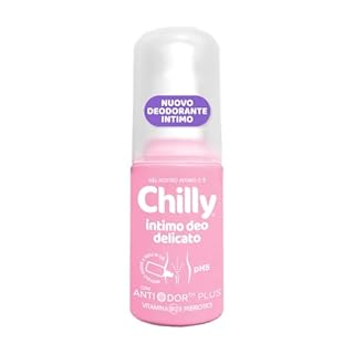 Chilly, Deodorante Intimo Delicato, Azione Lenitiva e Protettiva, Adatto a Pelli Sensibili, Fragranza Leggera, Dona Freschezza e Igiene Intima, pH 5, Ideale per Uso Quotidiano, 50 ml