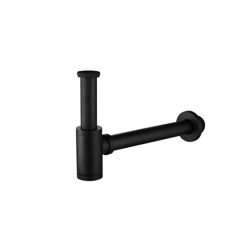 Kit vidange évier salle de bain noir inodore avec bonde et plateau