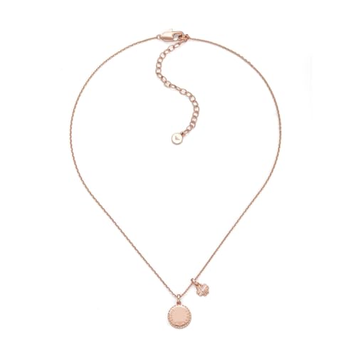 Emporio Armani Collana da donna in ottone con chiusura a moschettone in tonalità oro rosa