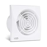 AIR 6 Lite-150T Silent Bathroom Extractor Fan with Timer for 6'' / 150mm Ducting, Powerful Extract Rate 230m3/h, Wall Ceiling mounted Exhaust fan