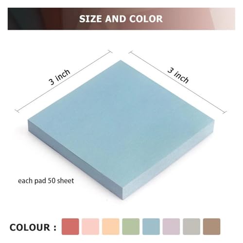 Papeterie décoration et bloc-notes repositionnable 3x3 pouces - 3
