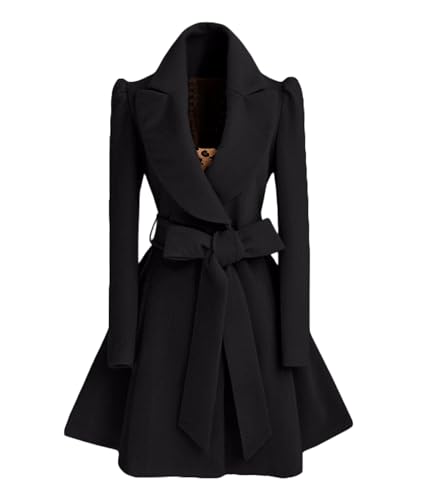Manteau d'hiver en laine xxxiticat évasé pour rester élégante sans souffrir du froid