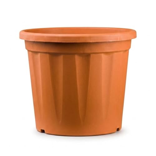 Image of 24 Inch Heavy Duty Plastic Planter | Grower Pot /Garden Pot for Home & Garden (Terracotta) (Pack of 2)