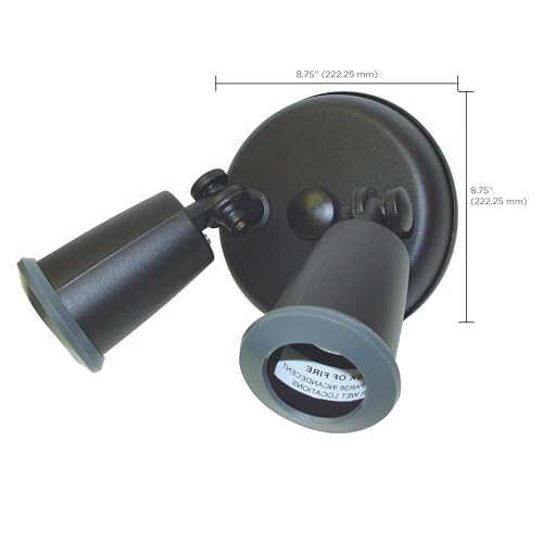 Image of Nuvo Two Light Outdoor Flood Light with Adjustable Swivel-8.75 Inches Wide, Bronze