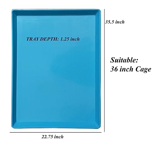 Image of Jainsons Pet Products Replacement Tray for Pet cage, Dog Crate, Dog Kennel, Dog Cage Replacement Tray, Plastic Bottom Pan Floor Liners for Pet Cages Crates Kennels Dogs Cat (36 INCH, Blue)