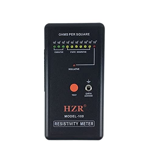 Jieotwice Surface Resistance Meter, Resistivity Meter Anti-Static Detector Electrostatic Insulation Electrical Impedance Analyzer