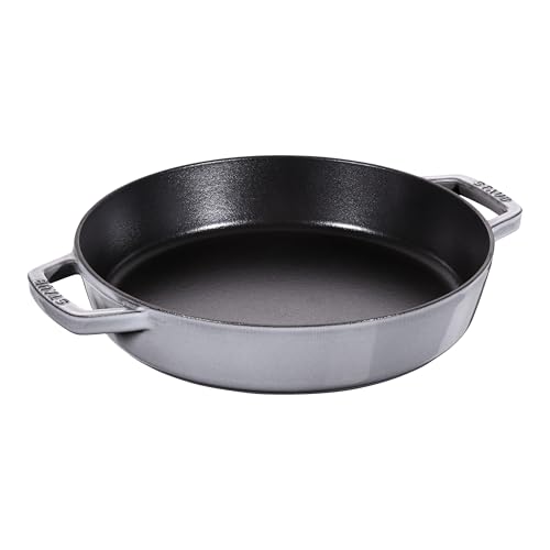 STAUB Cast Iron Frying Pan with Two Handles...