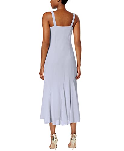 Image of Elegant Beaded Pebble Georgette Mid-Calf Slip Dress W /Matching 3 /4 Sleeve Jacket - Two-Piece Set for Formal Events