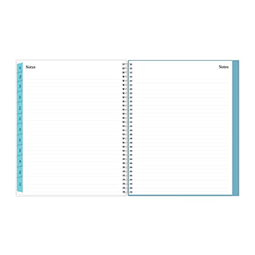 Blue Sky 2022-2023 Academic Year Teacher Weekly & Monthly Lesson Planner, 8.5" X 11", Flexible Cover, Wirebound, Dots (100330-A23) #TOP6