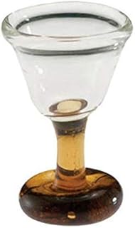 Dollhouse Miniature Wine Glass with Amber Stem