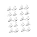 Gogogmee Unique Shape Nail Tip Clipper 20pcs Manicure Accessory Nail Tips Full Gel Extension Clips Art Tools Plastic for All