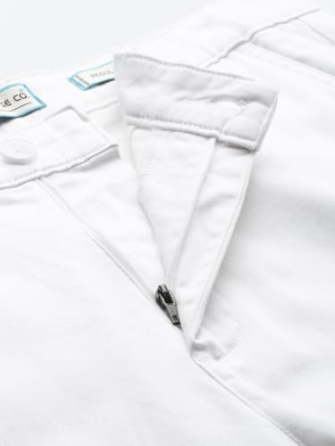 Image of The Indian Garage Co Men Regular Fit Solid Mid-Rise Stretchable Chinos