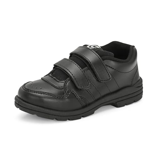 Image of Centrino Unisex-Child Uniform Dress Shoe | Soft Cushioned Memory Foam Heel Pad Support | Kid's | Boy's | Girl's | Children |Uniform Shoes | Lightweight | Velcroo |Easy Wear & Care| Formal Shoes | Padded Textured Heel Grip Lining | Breathable | All Day Comfort (8123)