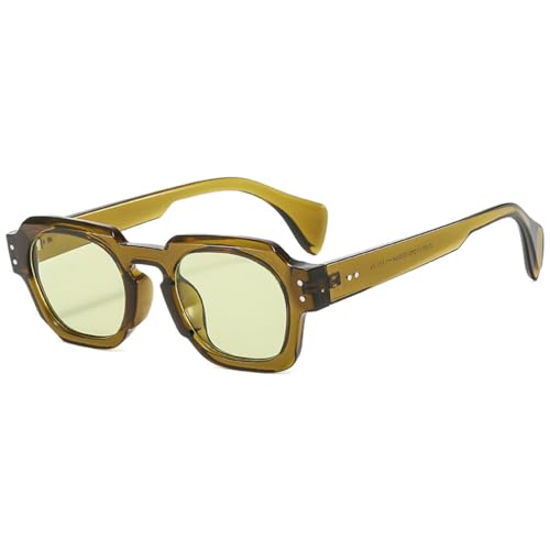 Lunettes de soleil carrées protection UV400 contre les reflets brillants