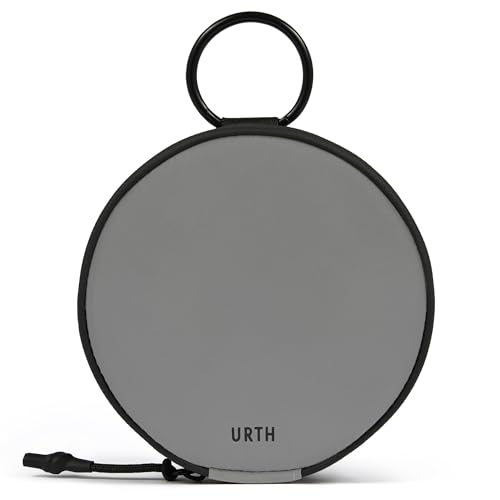 Urth Lens Filter Pouch Weatherproof Padded Case for 4 Circular Filters with Clip-On Carabiner