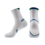 KXUIJCC Männer und Frauen Badminton Socken Training Wettbewerb Sport atmungsaktiv Radfahren und Laufen Socken, blau, One Size