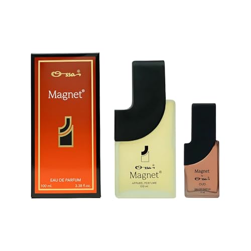 Image of Ossa Magnet Apparel Perfume 100ml And Magnet Oud EDP 15ml | Premium Perfume Combo For Men & Women | Long Lasting Fragrance With Musk, Oud, Amber Notes - Ideal for Daytime Events & All Occasions