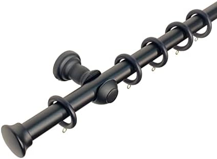 Stopper Finial 28 mm Wooden Curtain Poles Fixed Length Multi Finials Curtain Pole Wooden Beautiful Design Wooden Finials, Truffle Stopper 180 cm