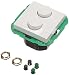 Produktbild EHMANN 4295x0700 T42.07 Unterputz-Doppeldimmer mit Abdeckung 55x55, Phasenanschnitt, 230 V, 50 Hz, Leistung: LED 2x 5-40 W, 2x 15-110 W/VA