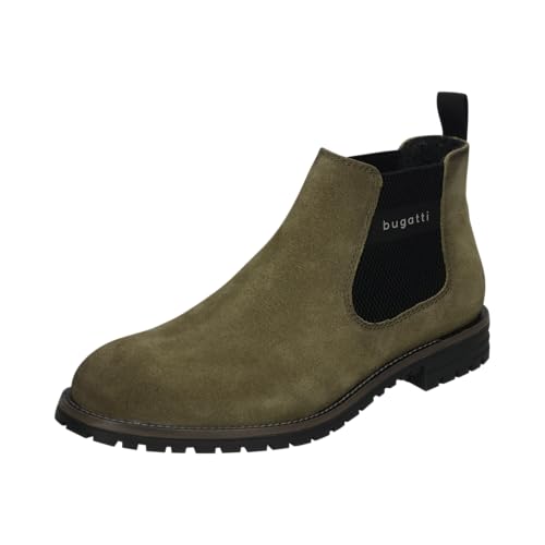 bugatti Herren Schlupfstiefel, Männer Stiefel Kaltfutter,Flacher Absatz,kaltgefüttert,Boots,Winterstiefel,Dark Green (7100),44 EU/EU UK
