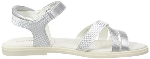 Geox J Sandal Karly Girl, Mädchen Sandalen, Weiß - 6