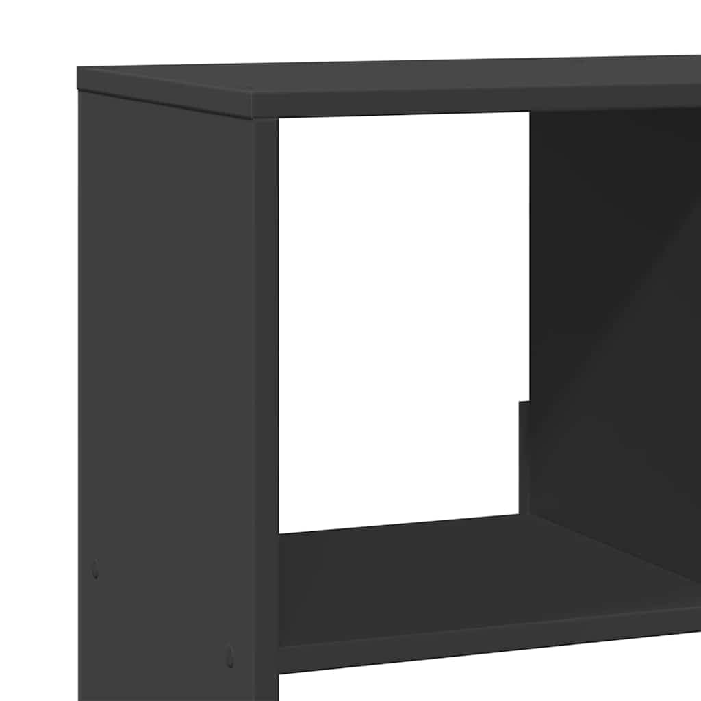 Divisorio nero, 10 scomparti, 100 x 33 x 156,5 cm, in legno