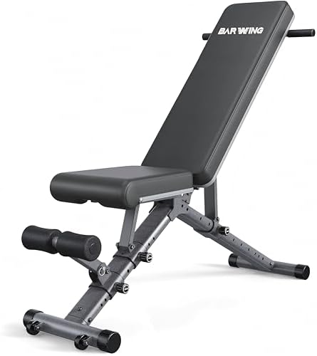 BARWING Adjustable Weight Bench Workout Bench, 1000/1300 LBS Heav...