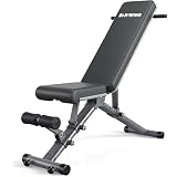 BARWING Adjustable Weight Bench Workout Bench, 1000 LB Heavy Duty Incline Decline Bench for Home Gym, Easy Assembly Foldable Training Lifting Bench, Ultra Short Gap New Version